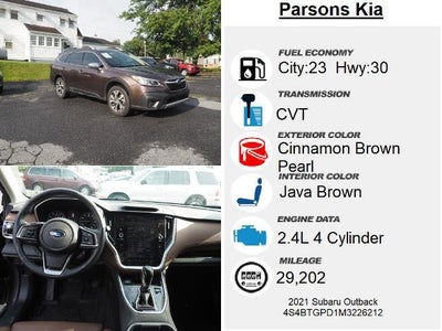 2021 Subaru Outback Touring XT CVT