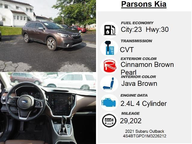 2021 Subaru Outback Touring XT CVT